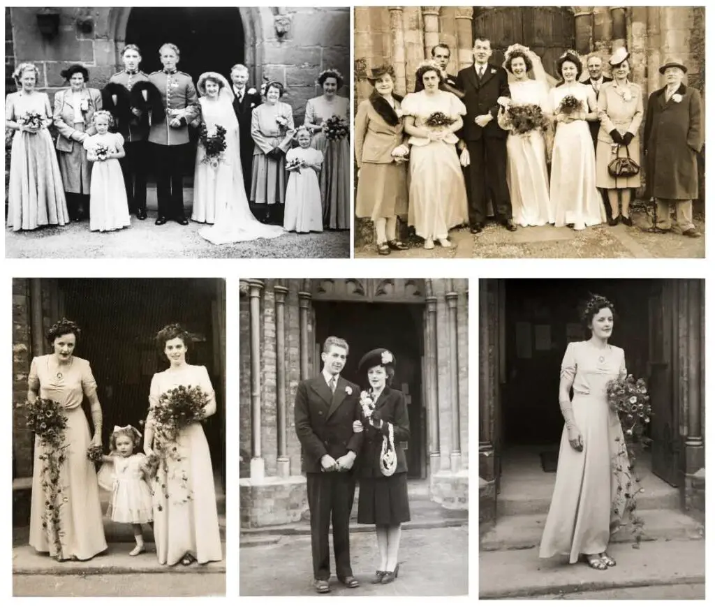 Some of the photos of British people in celebrating marriage.