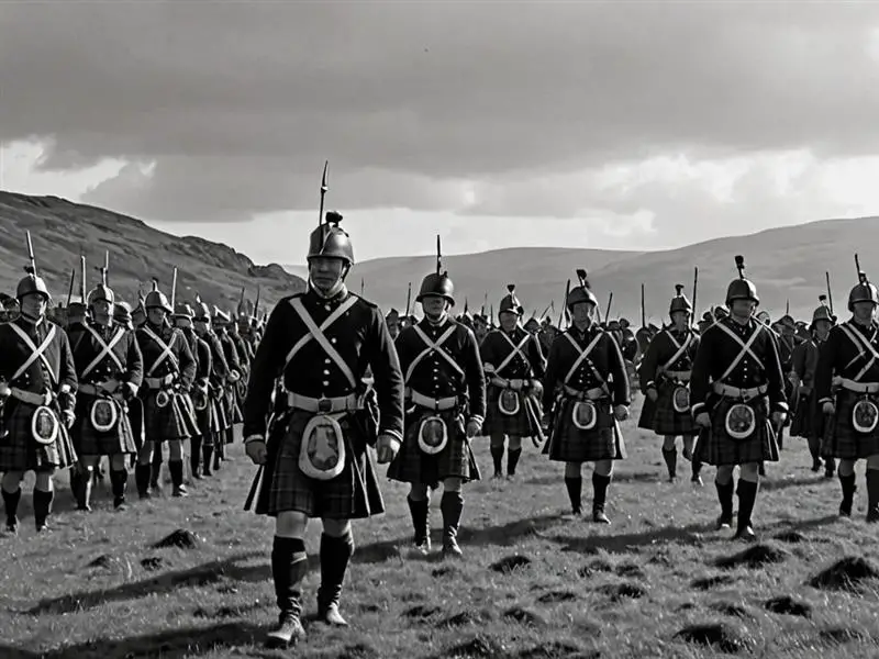 Soldier at Lochwood Castle